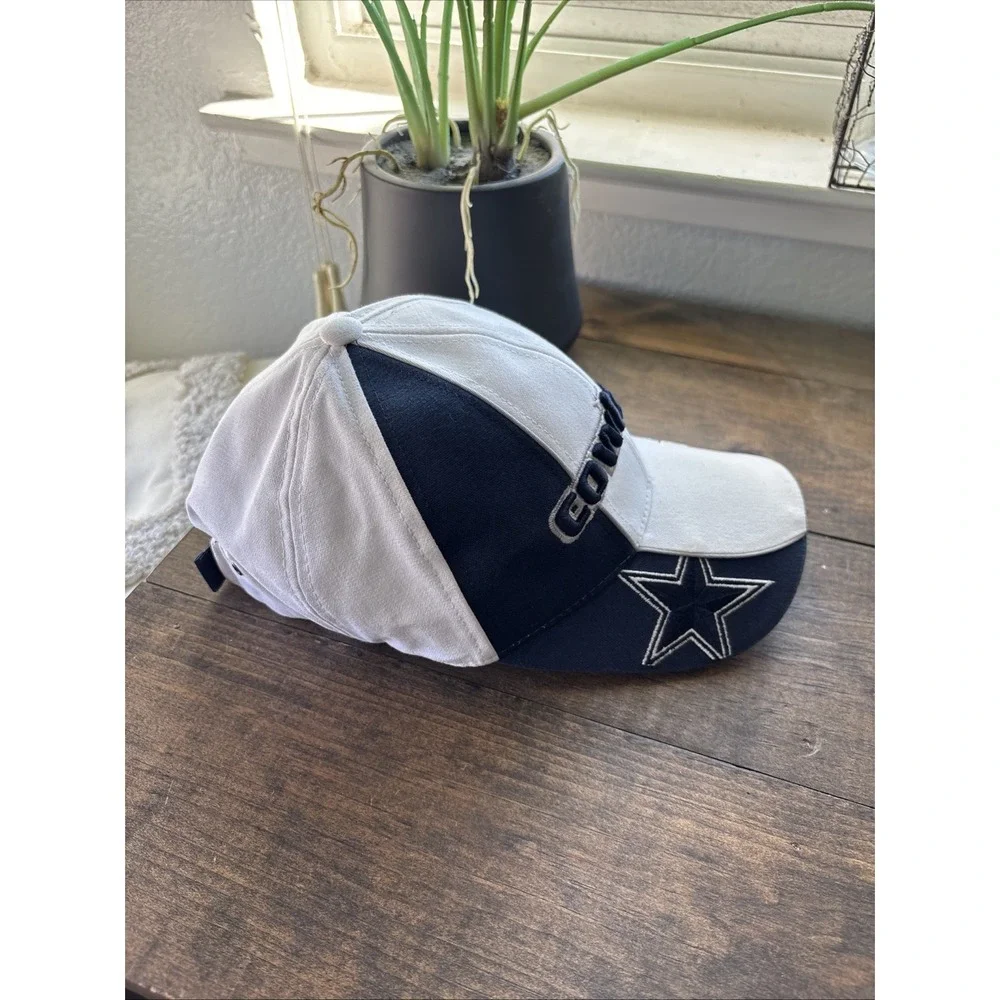 Vintage 90's NFL Dallas Cowboys Stars Reebok Hat/Cap Snapback Blue White